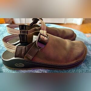 Chaco Pedshed Shiitake Brown Leather Shoes Closed Toe Shoes 7.5